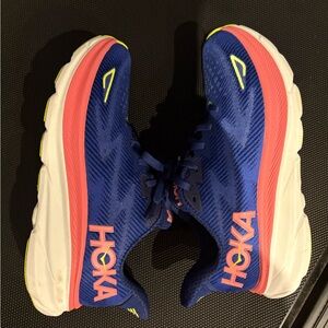 Hoka Blue and Pink Running Shoes HOKA Clifton 9 - Road Shoe - Women's size 7.5B
